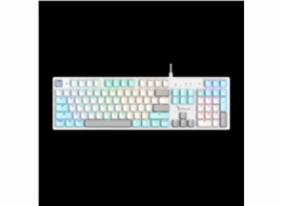 A4tech Bloody S510R ledově bílá mechanická herní klávesnice,RGB podsvícení, USB, CZ/SK