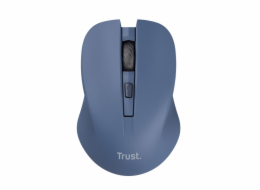 TRUST myš Mydo tichá bezdrátová myš, optická, USB, modrá
