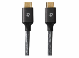 NEDIS PROFIGOLD Ultra High Speed HDMI 2.1 kabel/ 8K@60H/ zlacené konektory HDMI-HDMI/ bavlna/ antracit/ BOX/ 2m