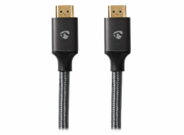 NEDIS PROFIGOLD Ultra High Speed HDMI 2.1 kabel/ 8K@60H/ zlacené konektory HDMI-HDMI/ bavlna/ antracit/ BOX/ 3m