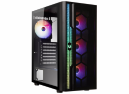 BitFenix skříň Apollo / ATX / 4x 120mm FRGB fan / 3x USB 3.0 / USB 2.0 / tvrzené sklo / černá
