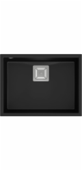 Quadron DAVID 50 GraniteQ čistý uhlíkový dřez/ocelové prvky
