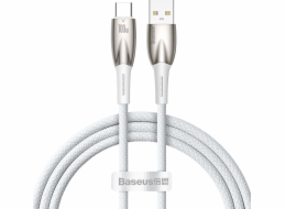 Kabel USB kabel USB kabel pro USB-C Baseus Glimmer, 100W, 1M (bílý)