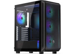 Endorfy skříň Arx 500 ARGB/ 2 x USB 3.0 / USB-C / 140mm fan PWM / mesh panel / černá