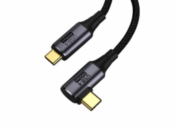 Kabel GEN 3x2 USB4™ 40Gbps 8K@60Hz Thunderbolt 3 zahnutý, 0,3m