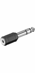 PremiumCord adaptér 6,3mm Stereo plug - 3,5mm Stereo jack (M/F)