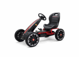 Dětská šlapací motokára Go-kart Milly Mally Abarth černá
