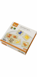 Dřevěné puzzle Viga Krmení zvířátek