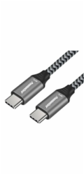 PREMIUMCORD Kabel USB 3.2 Gen 1 USB-C (M/M), bavlněný oplet, 0,5m