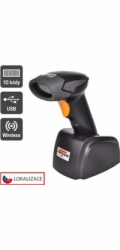 Virtuos CCD čtečka Virtuos HW-311A, bezdrátová, USB základna, černá