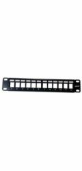 10" modulární stíněný patch panel LEXI-Net 12port, černý