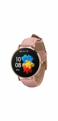 Garett Smartwatch Verona zlatá, růžový řemínek
