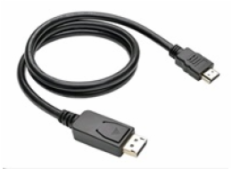 C-TECH kabel DisplayPort/HDMI, 2m, černý