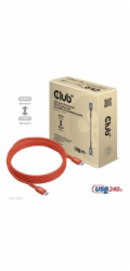 Club3D Kabel USB2 Type-C Bi-Directional USB-IF Certifikovaný 480Mb, PD 240W(48V/5A) EPR M/M 3m