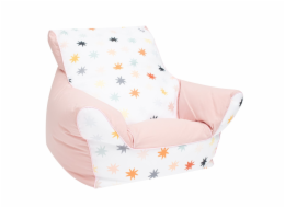 Dětské křeslo plněné kuličkami New Baby růžová