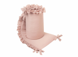 Mantinel do postýlky Belisima Mušelín old pink