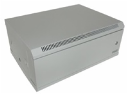 XtendLan 19" nástěnný rozvaděč 4U 600x450, nosnost 60 kg, plné dveře, svařovaný, šedý