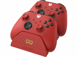 VENOM VS2879 Xbox Series S/X & One Red Twin Docking Station + 2 batteries