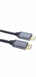 PremiumCord DisplayPort 1.4 přípojný kabel, kovové a zlacené konektory, 0,5m
