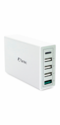 FANTEC QC3-A51 Quick Charge 3.0 40W 5 USB Ports white