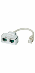 RJ45 Y-Adapter, nestíněný, UTP rozdvojka