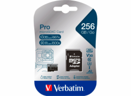 Verbatim microSDXC Pro     256GB Class 10 UHS-I incl Adapter