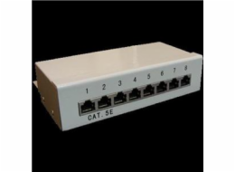 Patch panel Box 8-port Cat5E STP na zed´