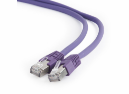 Gembird patch kabel S/FTP Cat. 6A LSZH, 2 m, fialový