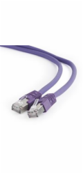 Gembird patch kabel S/FTP Cat. 6A LSZH, 2 m, fialový
