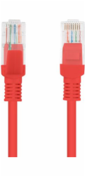 LANBERG Patch kabel CAT.5E UTP 20M červený Fluke Passed  