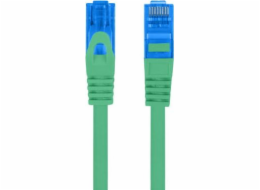 LANBERG PATCHCORD S/FTP CAT.6A 1M ZELENÝ LSZH