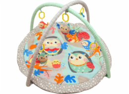 Baby Mix Hrací deka s hrazdou SOVIČKY NA STROMĚ