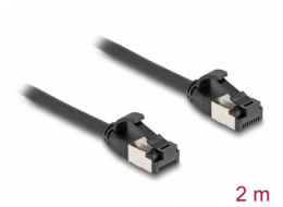 Delock - Sítový kabel - RJ-45 (M) do RJ-45 (M) - 2 m - U/FTP - CAT 8.1 - provedení bez hrbolku - cerná