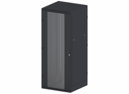Triton 19" rozvaděč stojanový 47U/600x600, typ RT, nosnost 1200kg, skleněné dveře, RAL9005, černý