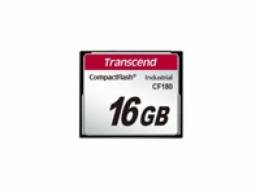TRANSCEND CompactFlash Card CF180I, 1GB, SLC mode WD-15, Wide Temp.