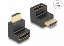 Delock&nbsp;High&nbsp;Speed&nbsp;HDMI&nbsp;with&nbsp;Ethernet&nbsp;Adapter&nbsp;Stecker&nbsp;zu&nbsp;Buchse&nbsp;gewinkelt&nbsp;8K&nbsp;60&nbsp;Hz&nbsp;schwarz