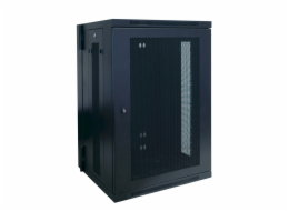 Skříň SmartRack 18U, Š=600mm, Hl=550mm, hloubka pro přepínače, montáž na stěnu