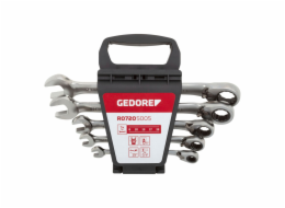 GEDORE red Combination Ratchet open-end Spanner Set  5-pieces