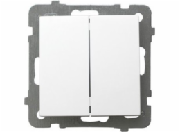 Ospel AS Dvojitý křížový konektor bílý LP-19G/m/00