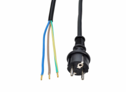 Solight flexo kabel, 10m, 3 x 1.5mm2, gumová H07RN-F3, černá