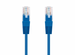 C-Tech CB-PP5-025B patch, Cat5e, UTP, 0,25m, modrý C-TECH Kabel patchcord Cat5e, UTP, modrý, 0,25m