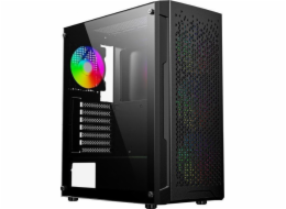 Gembird CCC-FC-400X Gaming ARGB computer case Fornax 400X  black