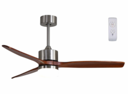 IMMAX NEO LITE ELEGANTE SMART LED stropní svítidlo s ventilátorem Wi-Fi štříbrné/dřevo, TUYA