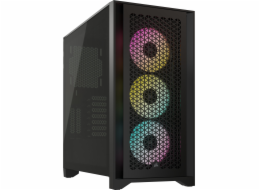 CORSAIR iCUE 4000D RGB AIRFLOW/Midi Tower/Transpar./Černá
