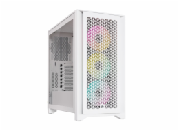 CORSAIR iCUE 4000D RGB AIRFLOW/Midi Tower/Transpar./Bílá