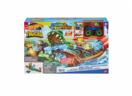 Hračka Mattel Hot Wheels Monster Truck Color Shifters Zuřivý krokodýl