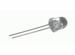 LED  8mm  bílá  6800mcd/25°  čirá