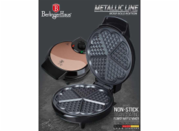 Vaflovač na 5 vaflí ve tvaru květu Rosegold Metallic Line BH-9450