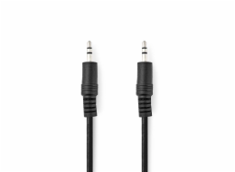 NEDIS stereo audio kabel s jackem/ zástrčka 3,5 mm - zástrčka 3,5 mm/ černý/ bulk/ 10m