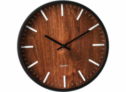 Nástěnné hodiny 30 cm tmavé dřevo KO-837362320
